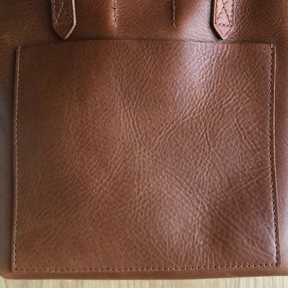 NWT Madewell Leather Satchel Crossbody (Brown) - Picture 4 of 4